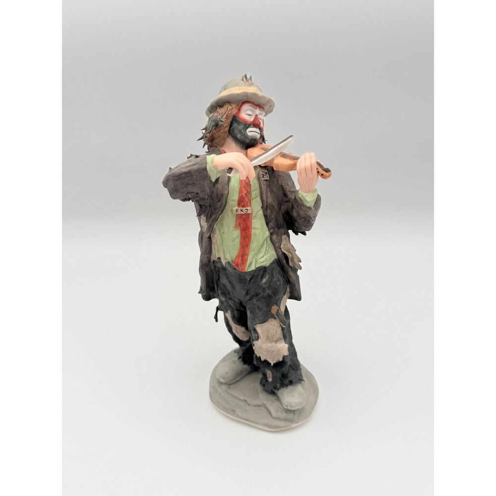 Emmett Kelly Jr Violin Clown Flambro Figurine LE
